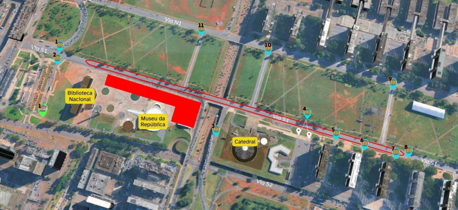 Competição internacional altera trânsito na Esplanada e exige atenção de motoristas
