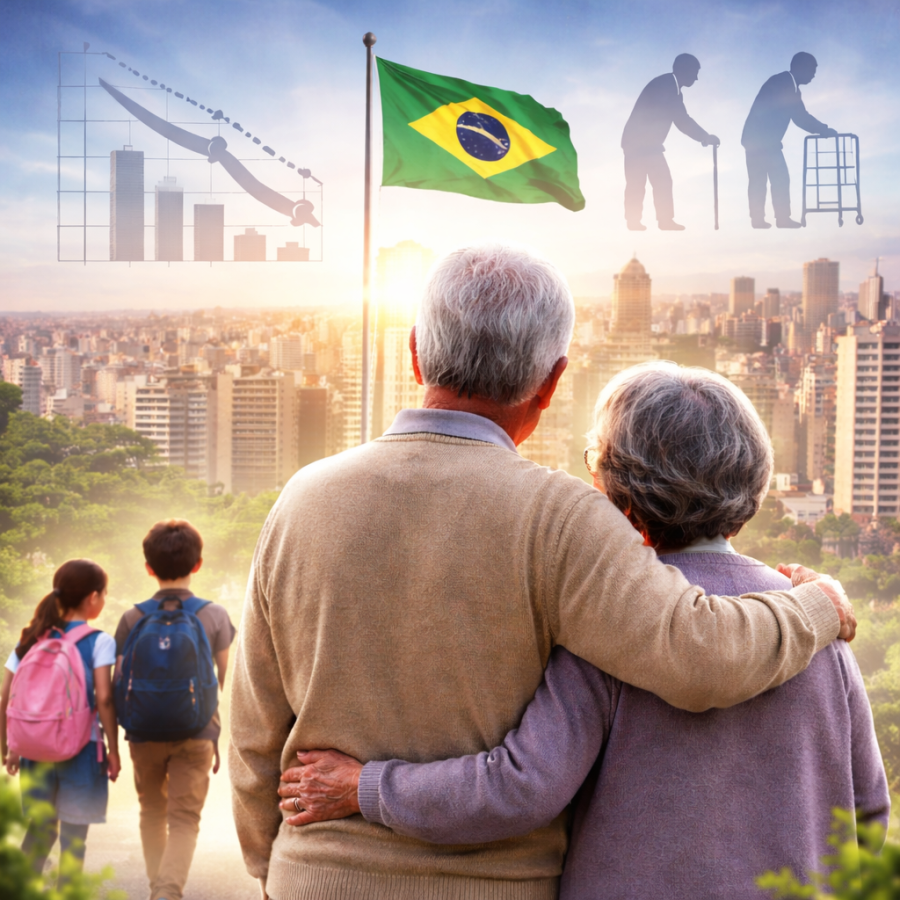 População brasileira cresce menos e envelhece rapidamente, aponta estudo