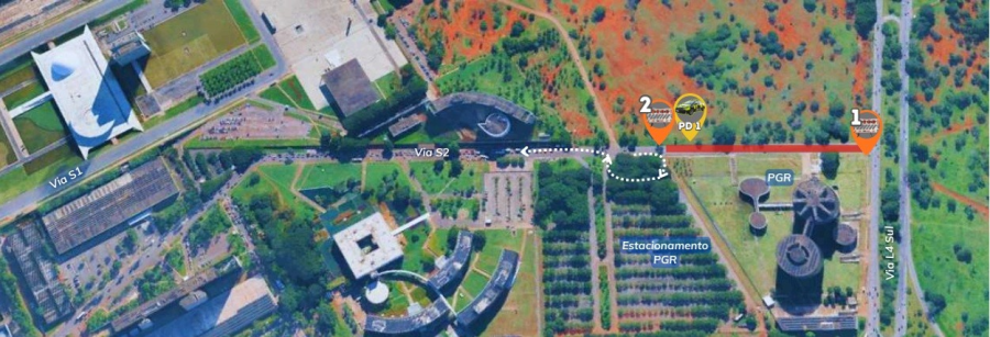 Trecho da via S2 será interditado nesta quinta-feira para obras de drenagem no centro de Brasília