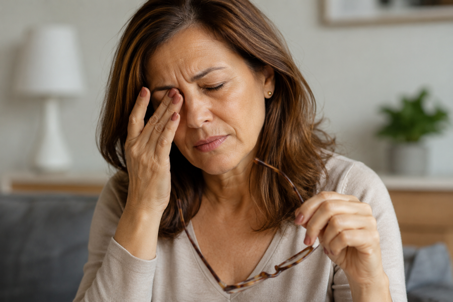 Olho seco pode se intensificar durante a menopausa e afetar a qualidade de vida