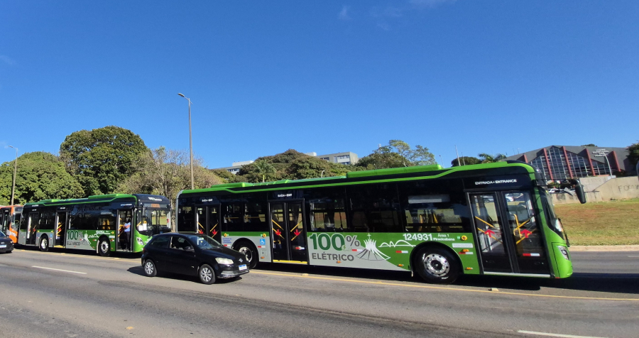 Ônibus elétricos iniciam fase de testes em Planaltina e Sobradinho