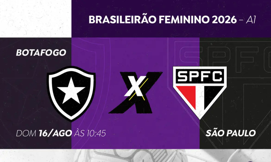 TV Brasil transmite Botafogo x São Paulo pelo Brasileirão Feminino A1